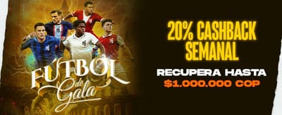 Cashback de Fútbol de Gala promotion